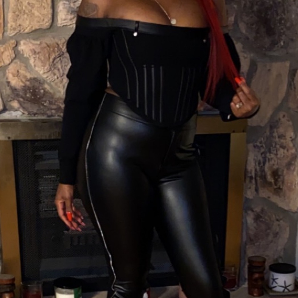 Black Off-Shoulder Top